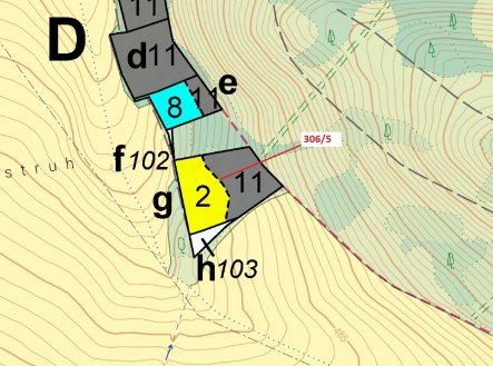 Prodej pozemku, les, 4 906 m²