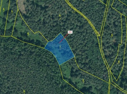 Prodej pozemku, les, 1 924 m²