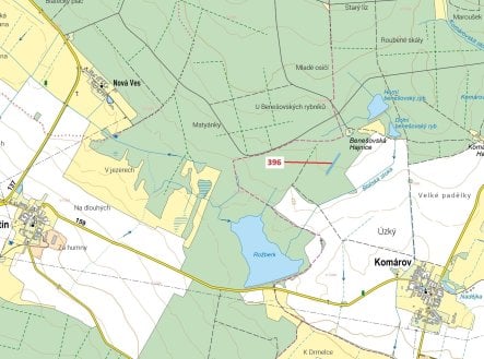 Prodej pozemku, les, 3 832 m² obrázek