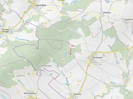 Prodej pozemku, les, 2 930 m²