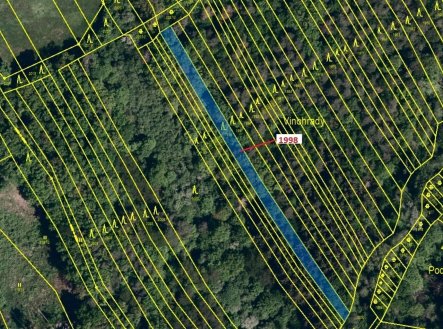 Prodej pozemku, les, 1 069 m²