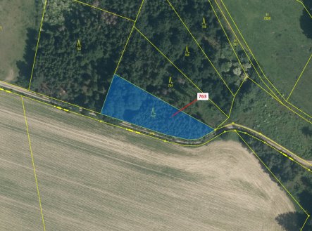 Prodej pozemku, les, 1 498 m²
