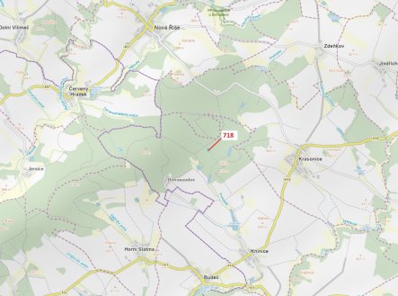 Prodej pozemku, les, 2 059 m²