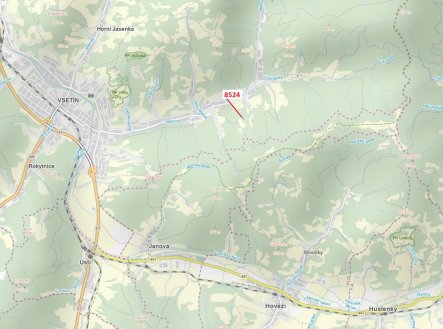 Prodej pozemku, les, 939 m²