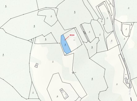 Prodej pozemku, les, 939 m²