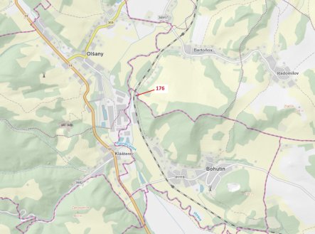 Prodej pozemku, les, 692 m²