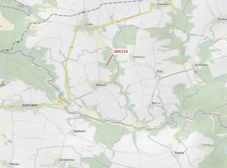 Prodej pozemku, les, 1 701 m² obrázek