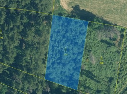 Prodej pozemku, les, 1 626 m²