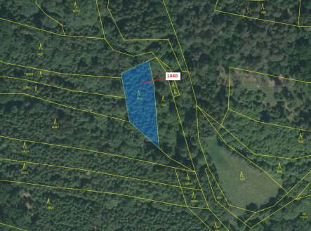 Prodej pozemku, les, 1 097 m²
