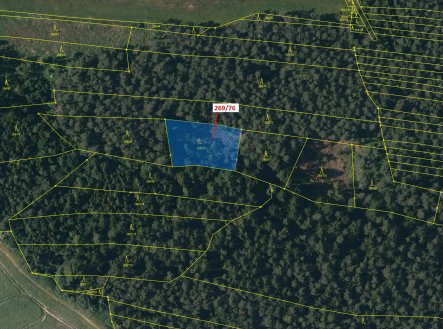 Prodej pozemku, les, 1 457 m²