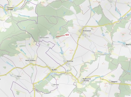 Prodej pozemku, les, 1 364 m²