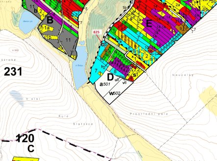 Prodej pozemku, les, 1 364 m²