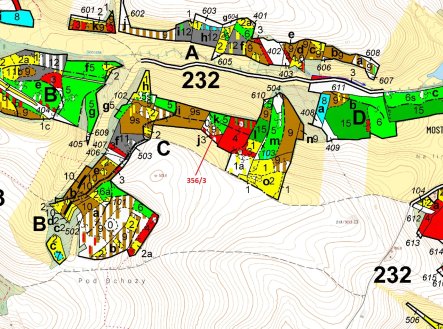 Prodej pozemku, les, 1 213 m²