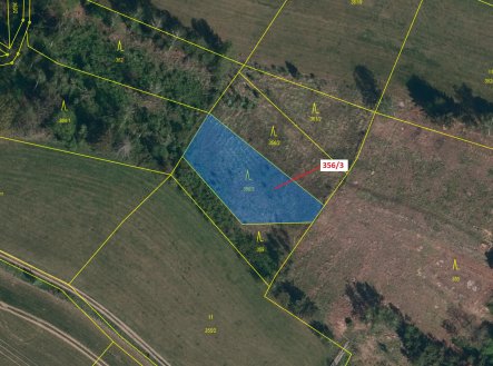 Prodej pozemku, les, 1 213 m²