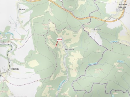 Prodej pozemku, les, 586 m²
