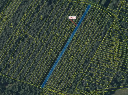 Prodej pozemku, les, 833 m²
