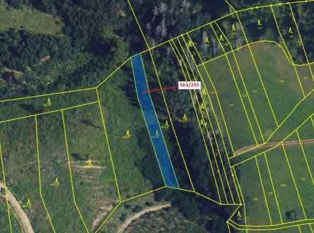 Prodej pozemku, les, 1 009 m²