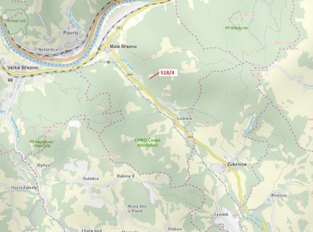 Prodej pozemku, les, 169 m²
