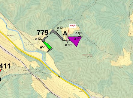 Prodej pozemku, les, 169 m²