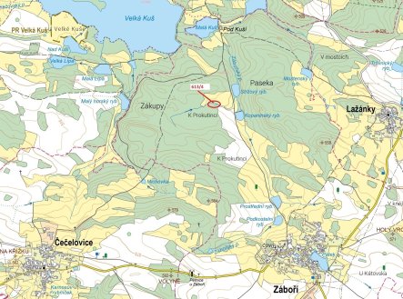 Prodej pozemku, les, 185 m²
