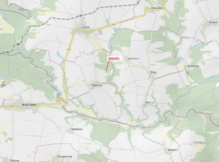 Prodej pozemku, les, 425 m²