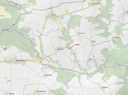 Prodej pozemku, les, 63 m²