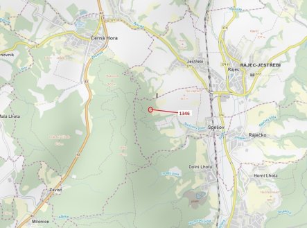 Prodej pozemku, les, 135 m²