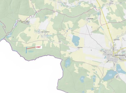 Prodej pozemku, les, 11 125 m² obrázek