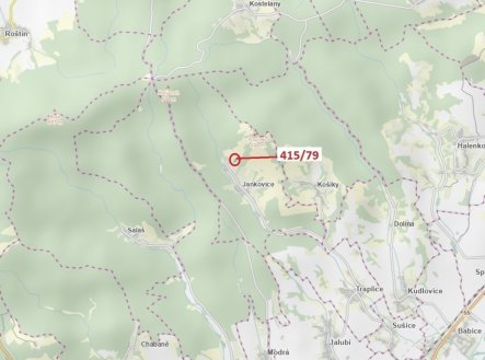 Prodej pozemku, trvalý travní porost, 2 523 m²