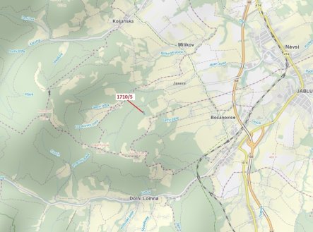 Prodej pozemku, les, 3 528 m²