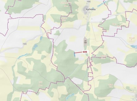 Prodej pozemku, les, 2 526 m² obrázek