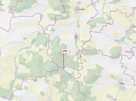 Prodej pozemku, les, 2 947 m² obrázek