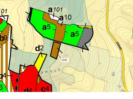 Prodej pozemku, les, 1 462 m²