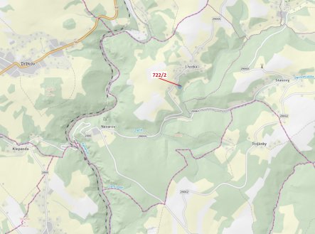 Prodej pozemku, les, 2 620 m²