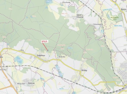 Prodej pozemku, les, 2 332 m²