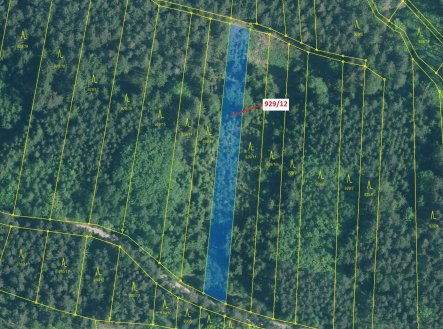 Prodej pozemku, les, 1 517 m²