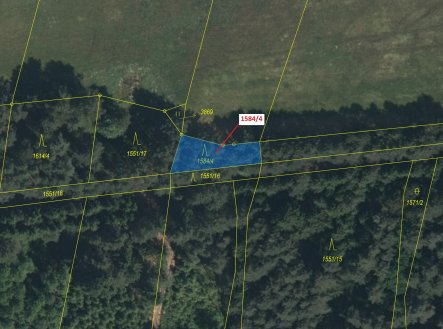 Prodej pozemku, les, 260 m²