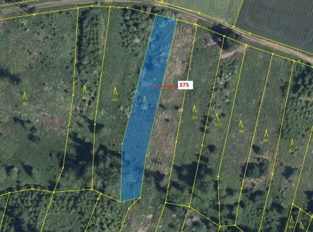 Prodej pozemku, les, 1 497 m²