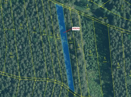 Prodej pozemku, les, 1 258 m²