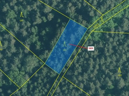 Prodej pozemku, les, 713 m²