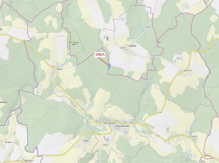 Prodej pozemku, les, 6 169 m²