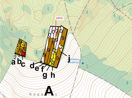 Prodej pozemku, les, 1 615 m²