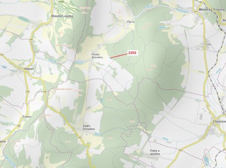 Prodej pozemku, les, 1 919 m²