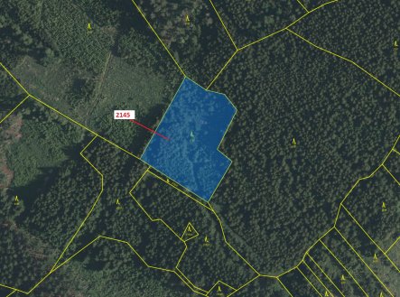 Prodej pozemku, les, 5 413 m²