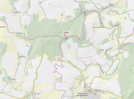Prodej pozemku, les, 4 560 m²