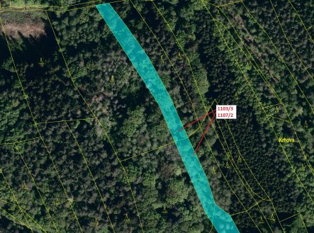 Prodej pozemku, les, 3 392 m²