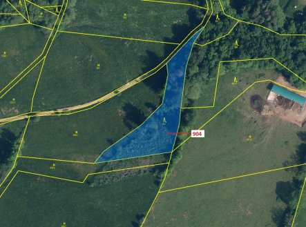 Prodej pozemku, les, 2 802 m²