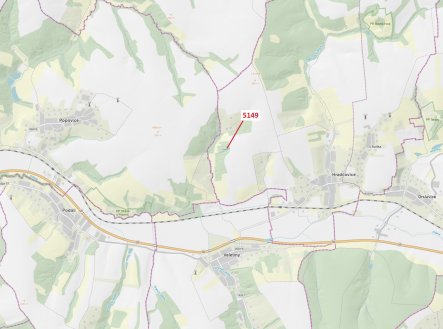 Prodej pozemku, les, 694 m²