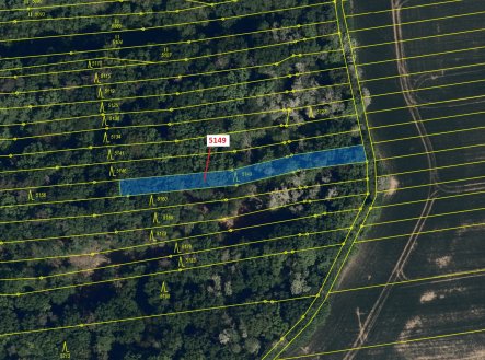 Prodej pozemku, les, 694 m²