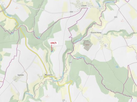 Prodej pozemku, les, 1 408 m²